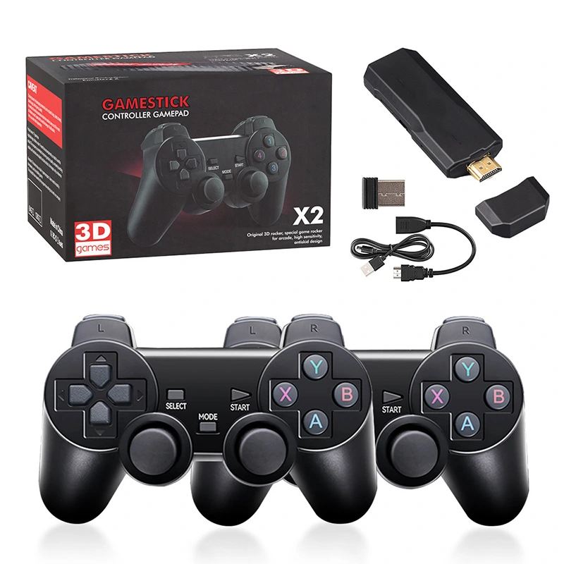 Konsol Video X2 Game HD Pengontrol Nirkabel 2.4G